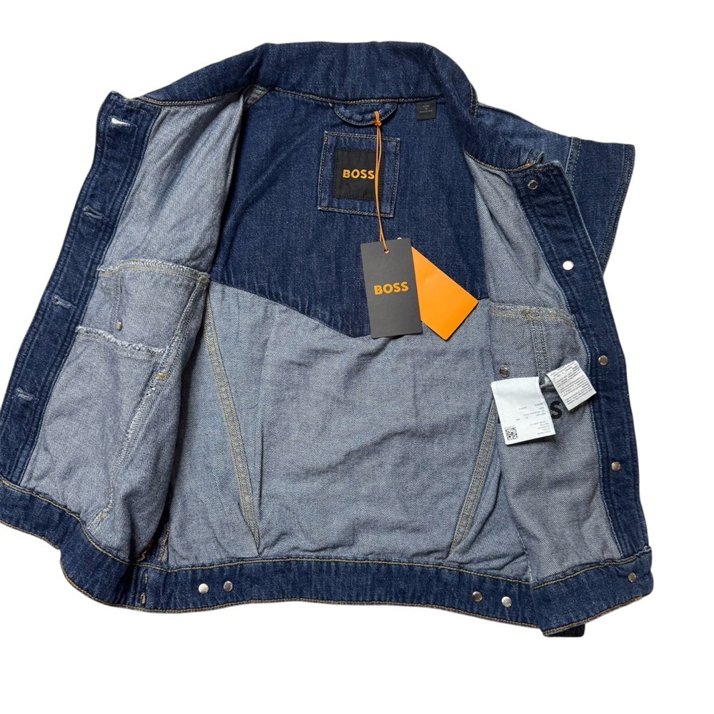 NWT BOSS Denim Vest Jacket size XS - Picture 11 of 14